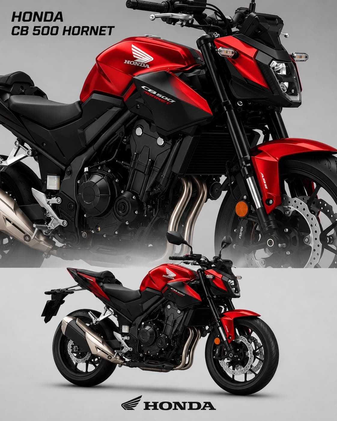 Honda CB500 HORNET color Rojo