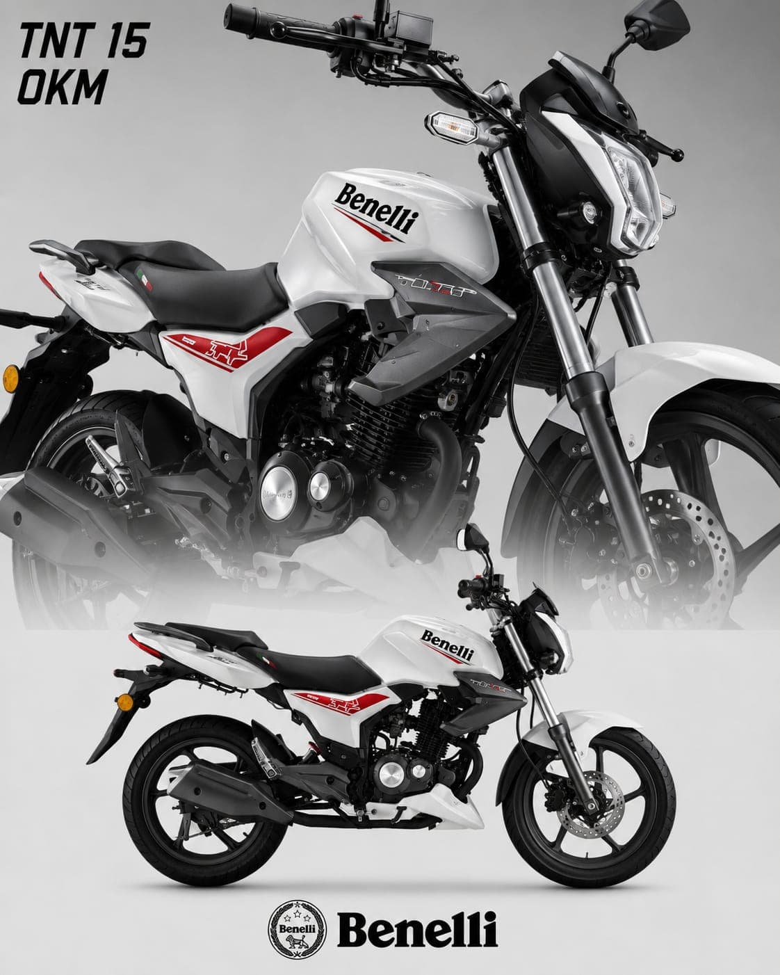 Benelli TNT 15 color Blanco