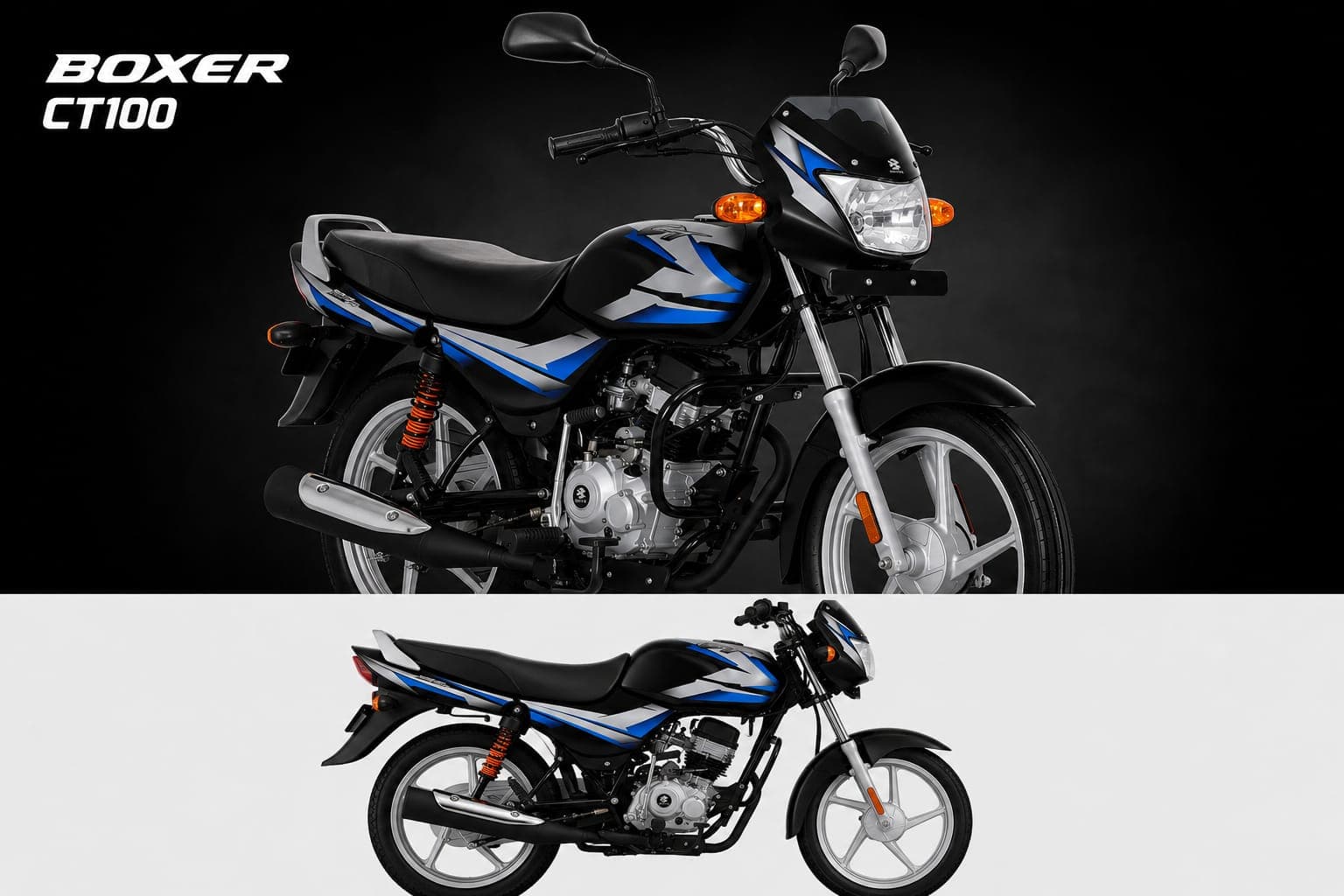 Bajaj Boxer CT100 color Azul