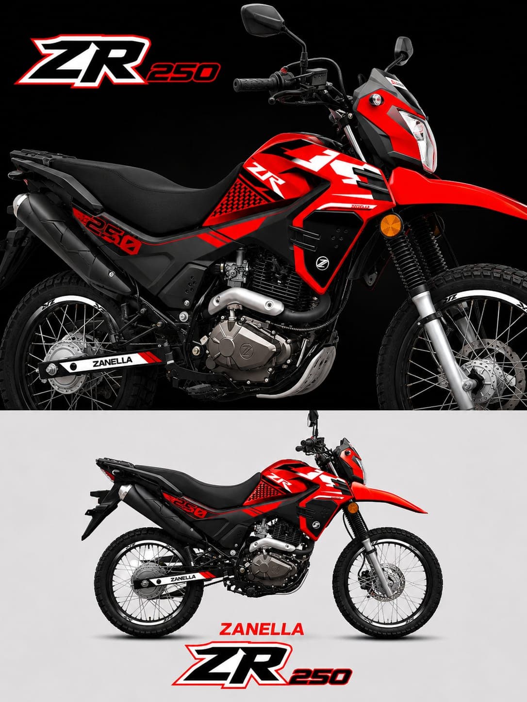 Zanella Zr 250 color Rojo
