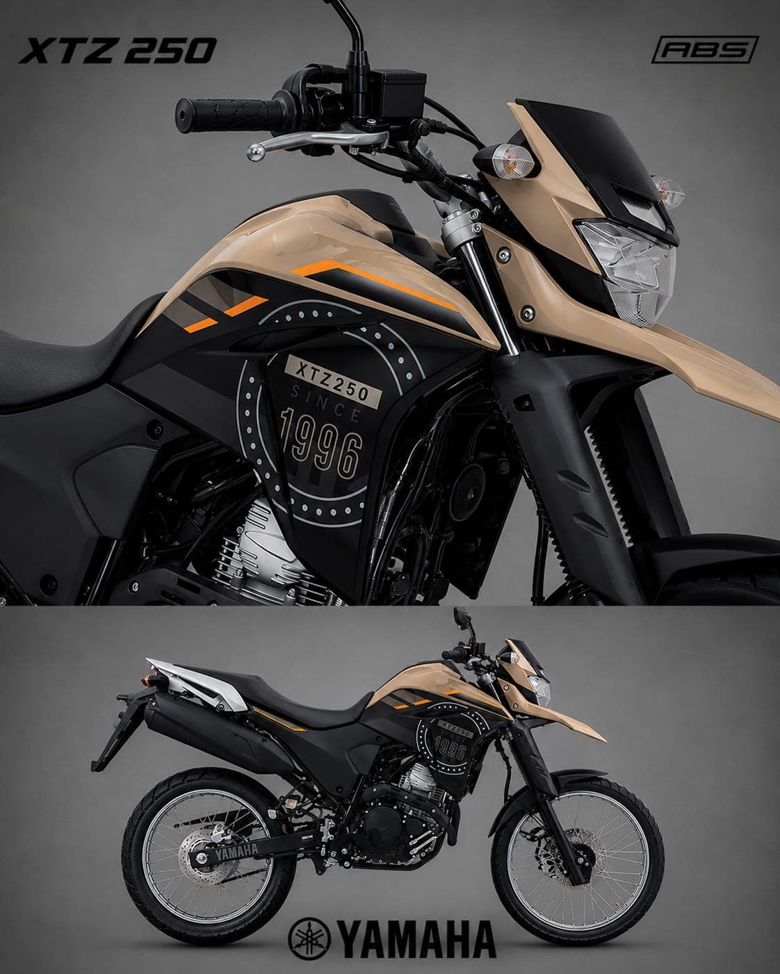 Yamaha XTZ 250 ABS color Beige