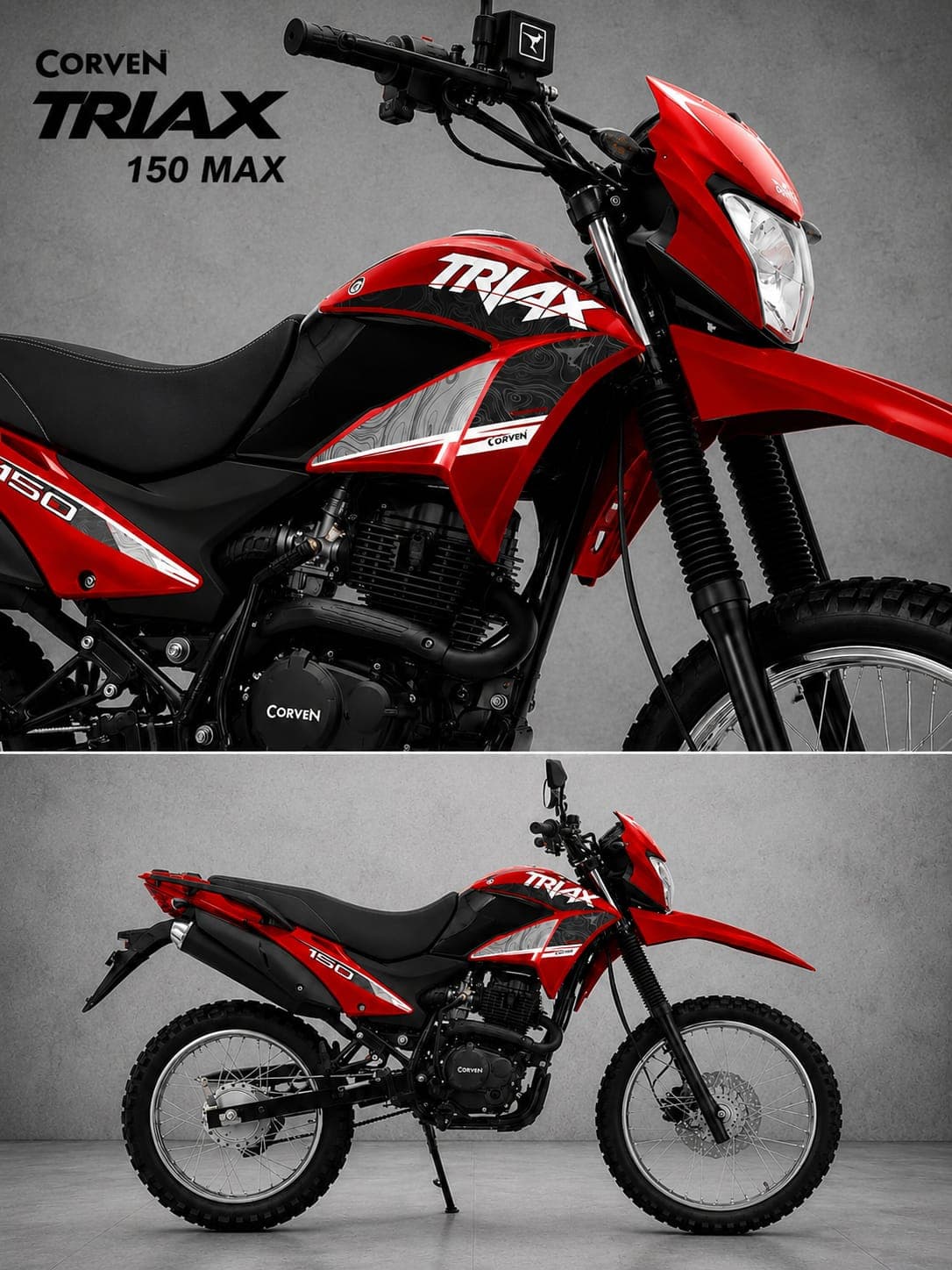 Corven Triax 150 MAX color Rojo