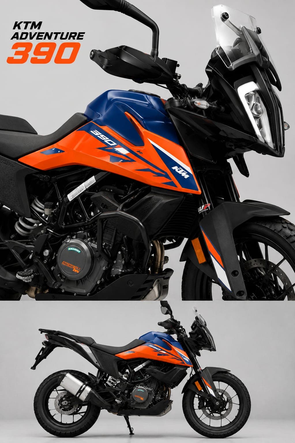 KTM ADV 390 color Azul/Naranja